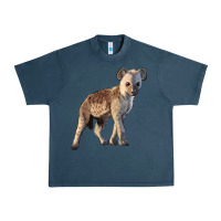 Midnight Navy Baby Hyena Illustrations Urban Heavy Tee - LillyAllenDesigns