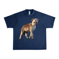 Navy Baby Hyena Illustrations Urban Heavy Tee - LillyAllenDesigns