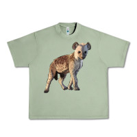 Oil Green Baby Hyena Illustrations Urban Heavy Tee - LillyAllenDesigns