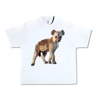 White Baby Hyena Illustrations Urban Heavy Tee - LillyAllenDesigns