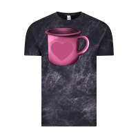 Cloud Black Valentine's Day heart mug Vintage Tee - AdoDesignShop