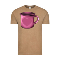 Vintage Coffee Valentine's Day heart mug Vintage Tee - AdoDesignShop