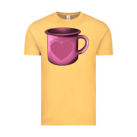 Vintage Mustard Valentine's Day heart mug Vintage Tee - AdoDesignShop