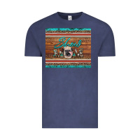 Vintage Denim show mom aztec cowhide leopard heifer Vintage Tee - Artiststas