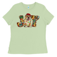 Matcha bulldog christmas joy Ladies Tee - RanaPortraitStore