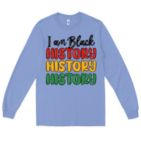 Colony Blue i am black history Long Sleeve Tee - MaliasSmallBusiness
