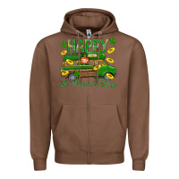 Chestnut Happy St. Patricks Day Zipper Hoodie - BundleAndBundleShop
