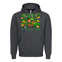 Smoke Happy St. Patricks Day Zipper Hoodie - BundleAndBundleShop
