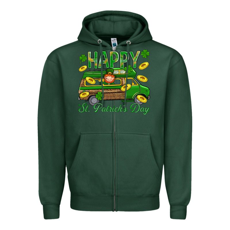 Happy St. Patricks Day Zipper Hoodie by BundleAndBundleShop | Teevron