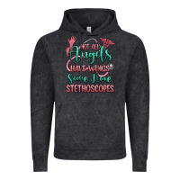 Vintage Black not all angels have wings some have stethoscopes Vintage Hoodie - RanaPortraitStore