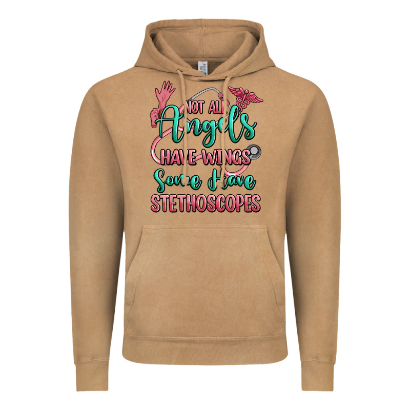 Not All Angels Have Wings Some Have Stethoscopes Vintage Hoodie by RanaPortraitStore | Teevron