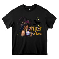 Black Black Witch Vibes Heavy Core Tee - texasbilliewilder