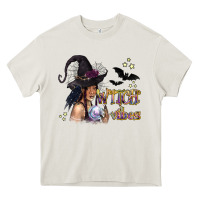 Cream Black Witch Vibes Heavy Core Tee - texasbilliewilder