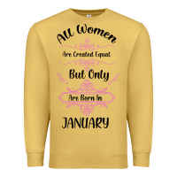 Antique Gold all women are created equal but only the smartest are born in january Premium Sweatshirt - Bettercallsaul