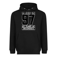 Black Made In 97 22 Years Of Awesomeness Heavyweight Hoodie - Bettercallsaul