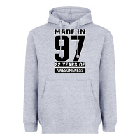 Heather Grey Made In 97 22 Years Of Awesomeness Heavyweight Hoodie - Bettercallsaul