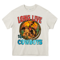 Cream long live the cowboys Heavy Core Tee - Zillion Design Studio