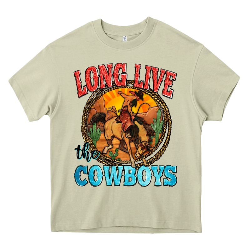 Long Live The Cowboys Heavy Core Tee by Zillion Design Studio | Teevron