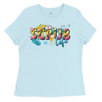 Baby Blue scrub life Ladies Tee - texasbilliewilder