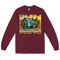 Burgundy camping is intents Long Sleeve Tee - JahusDesignShop