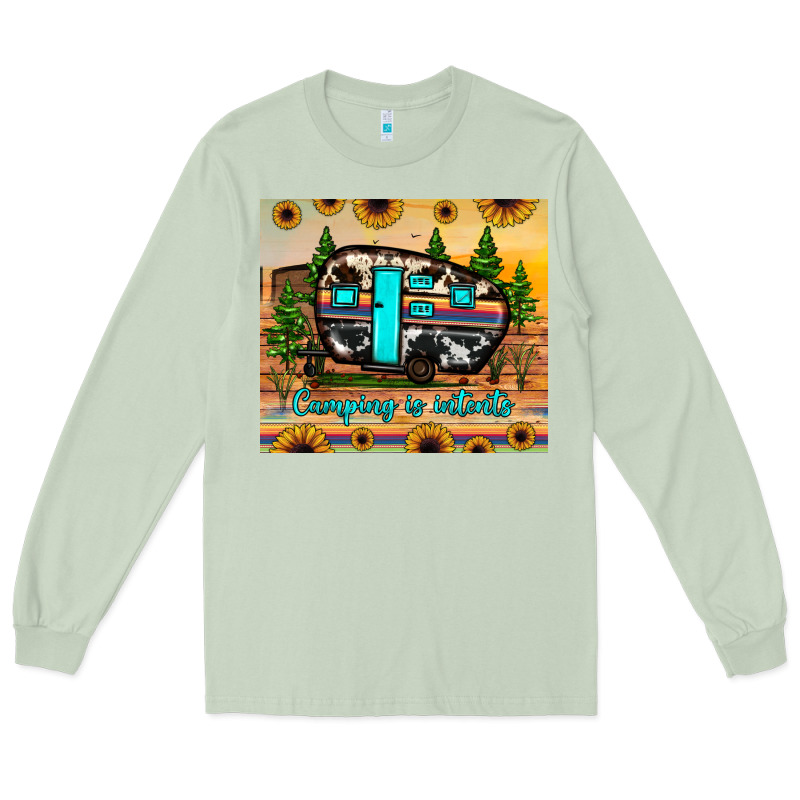 Camping Is Intents Long Sleeve Tee by JahusDesignShop | Teevron