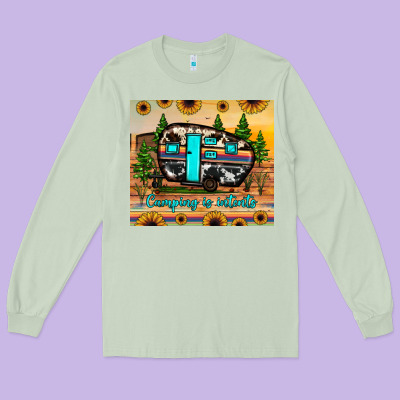 Camping Is Intents Long Sleeve Tee Designed By Jahusdesignshop