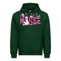 Forest Green nurse pink christmas Urban Hoodie - OliviaCreatesArt