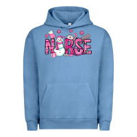 Pigment Pebble Blue nurse pink christmas Urban Hoodie - OliviaCreatesArt