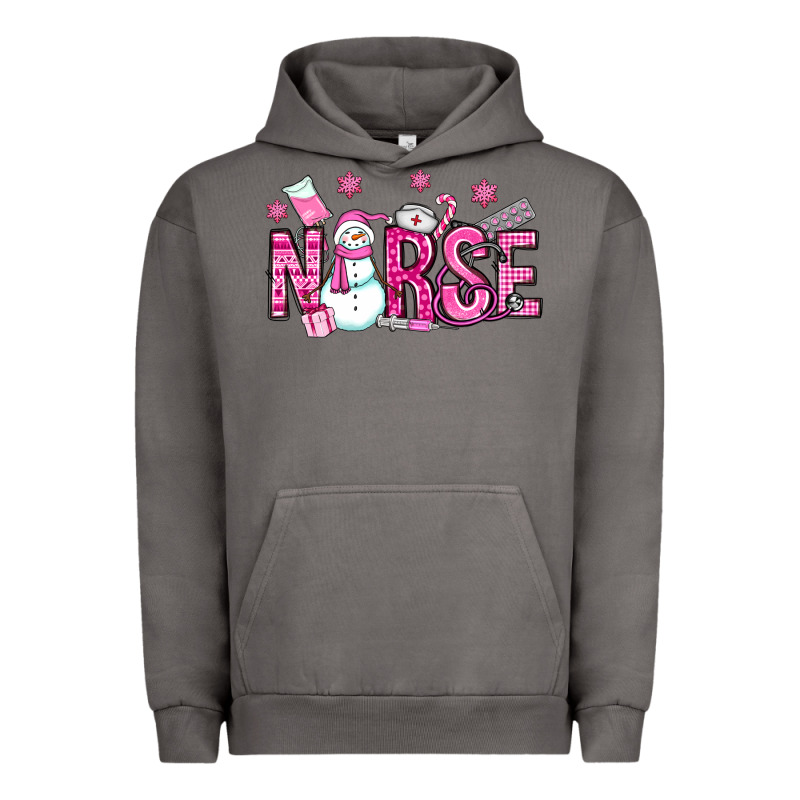 Nurse Pink Christmas Urban Hoodie by OliviaCreatesArt | Teevron