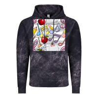 Cloud Black music class seamless pattern Vintage Hoodie - BundleAndBundleShop