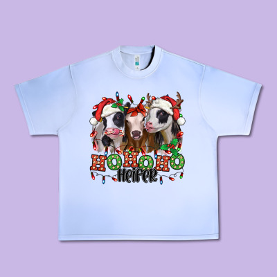 Ho Ho Ho Heifer Christmas Heifers Urban Heavy Tee Designed By Jasminsmagicworld