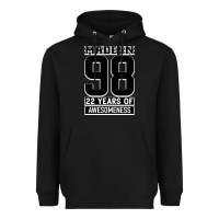 Black Made in 98 22 Years Of Awesomeness Heavyweight Hoodie - Bettercallsaul