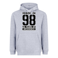 Heather Grey Made in 98 22 Years Of Awesomeness Heavyweight Hoodie - Bettercallsaul