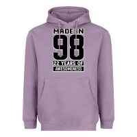 Lavender Made in 98 22 Years Of Awesomeness Heavyweight Hoodie - Bettercallsaul