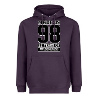 Plum Made in 98 22 Years Of Awesomeness Heavyweight Hoodie - Bettercallsaul