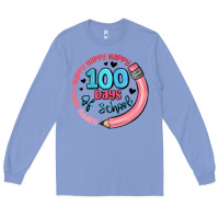Colony Blue happy 100 days of school Long Sleeve Tee - MaliasSmallBusiness