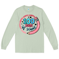 Matcha happy 100 days of school Long Sleeve Tee - MaliasSmallBusiness