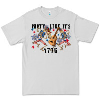 Dove Grey Party like its 1776 4th of july Premium Tee - CowGirlArtShop