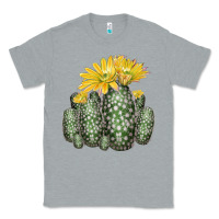 Heather Grey texas rainbow cactus Classic Tee - LillyAllenDesigns
