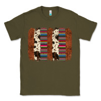 Army Green serape cowhide  brushstroke Classic Tee - AdoDesignShop