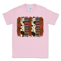 Bubblegum Pink serape cowhide  brushstroke Classic Tee - AdoDesignShop