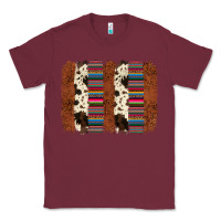 Burgundy serape cowhide  brushstroke Classic Tee - AdoDesignShop