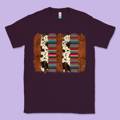 Serape Cowhide  Brushstroke Classic Tee Designed By Adodesignshop