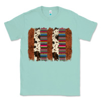 Seafoam serape cowhide  brushstroke Classic Tee - AdoDesignShop