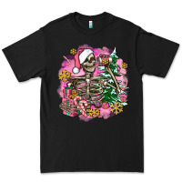 Black pink coffee gifts christmas skeleton coffee Premium Tee - AdoDesignShop