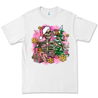 White pink coffee gifts christmas skeleton coffee Premium Tee - AdoDesignShop
