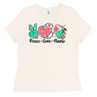 Bone peace love nurse Ladies Tee - texasbilliewilder