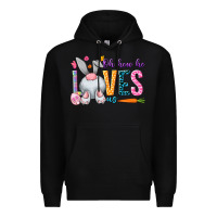Black Oh how he loves us Premium Hoodie - NancyCooperArtShop
