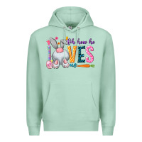 Seafoam Oh how he loves us Premium Hoodie - NancyCooperArtShop