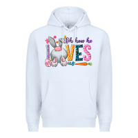 White Oh how he loves us Premium Hoodie - NancyCooperArtShop